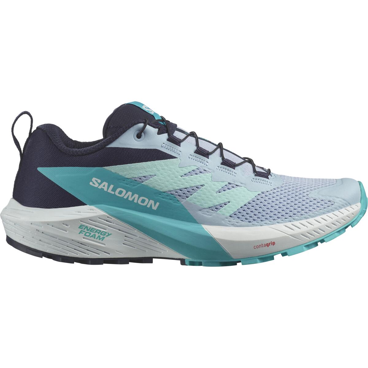 Salomon Sense Ride 5 Dame Cashmere Blue/Carbon/Peacock B, UK 6.5 | 40