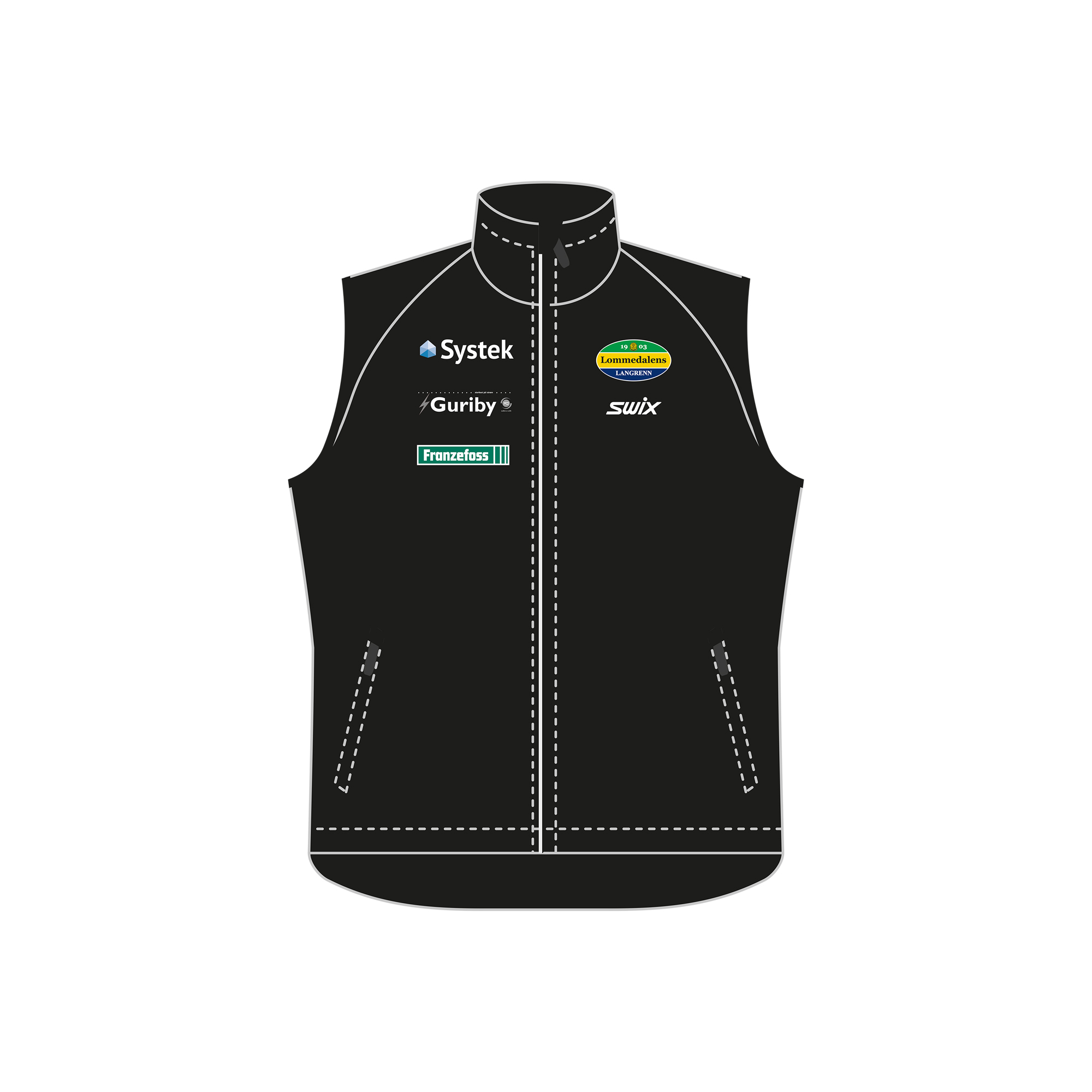 Lommedalen Utgående Lil Extreme Vest Jr Black, 10-12