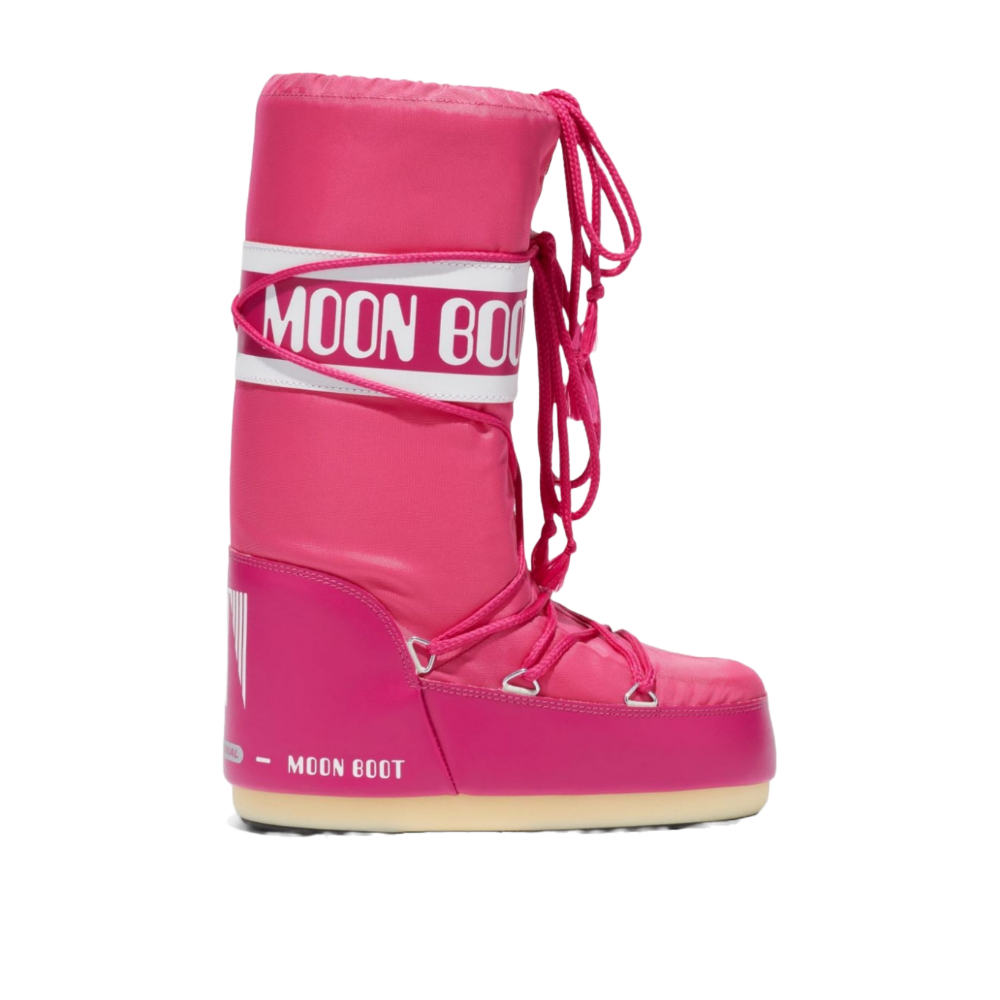 Moon Boot Icon Nylon Dame Bouganville, 35/38