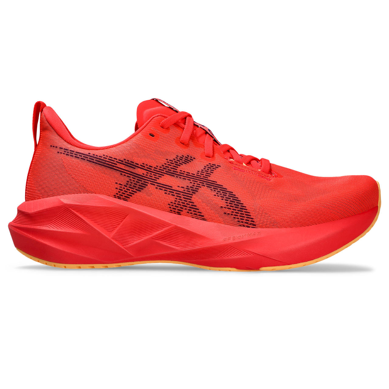 Asics Novablast 5 Herre Flash Red/Edo Purple, 41.5