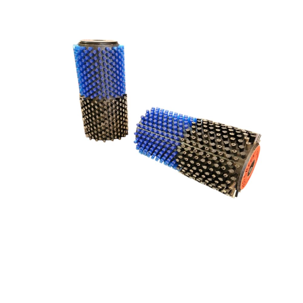 Red Creek Rotorbørste Ultrafint stål/Blå nylon Blue/Black, 140MM