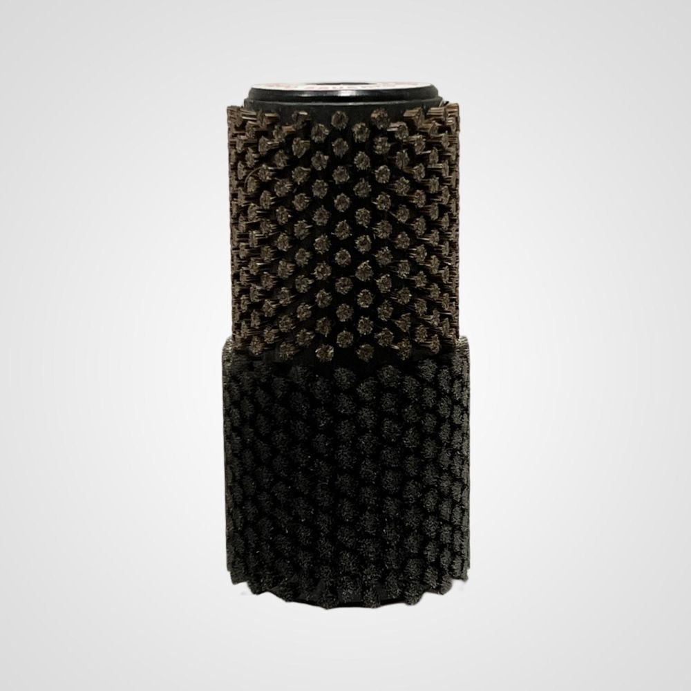 Red Creek Rotorbørste Kombi Ultrafint, kruset stål / Kort, fint hestehår Black\Brown, 140MM