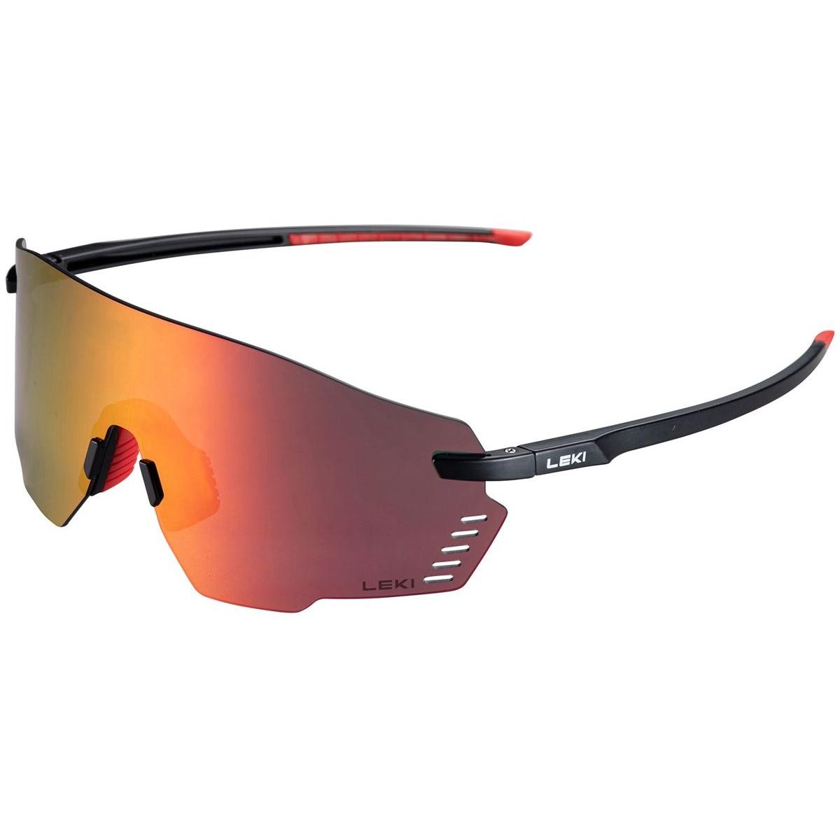 Leki Feather Sportsbrille Black / Red, ONE SIZE