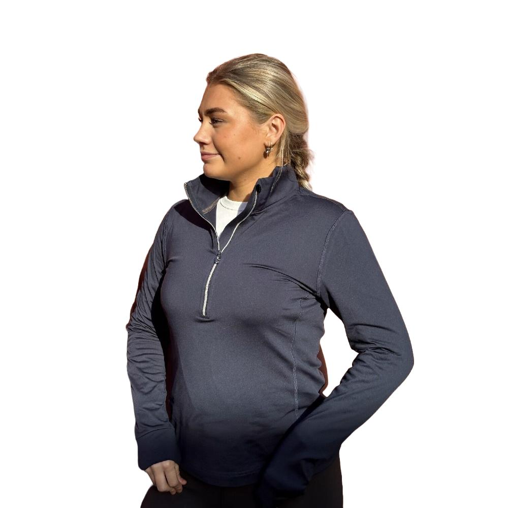 Conte Of Florence Kenashi Zip Fleecetrøye Dame Blue Navy, L