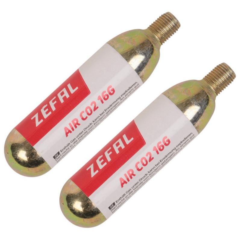Zefal Air CO2-Patron | 16g | 2stk White/Red, 2x16g
