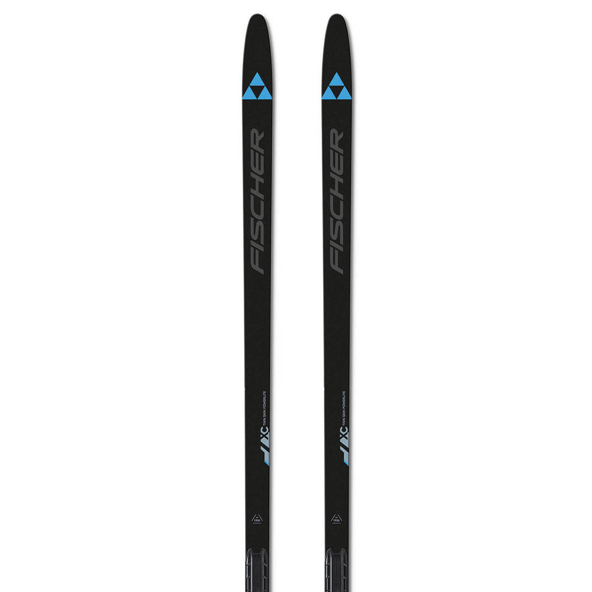 Fischer Twin Skin Powerlite felleski m/ stålkanter Black/Yellow, 183