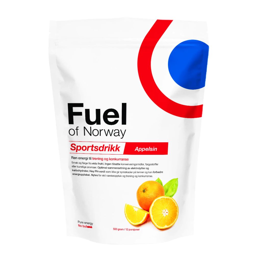 Fuel Of Norway Sportsdrikk | Appelsin | 500g White, 500G