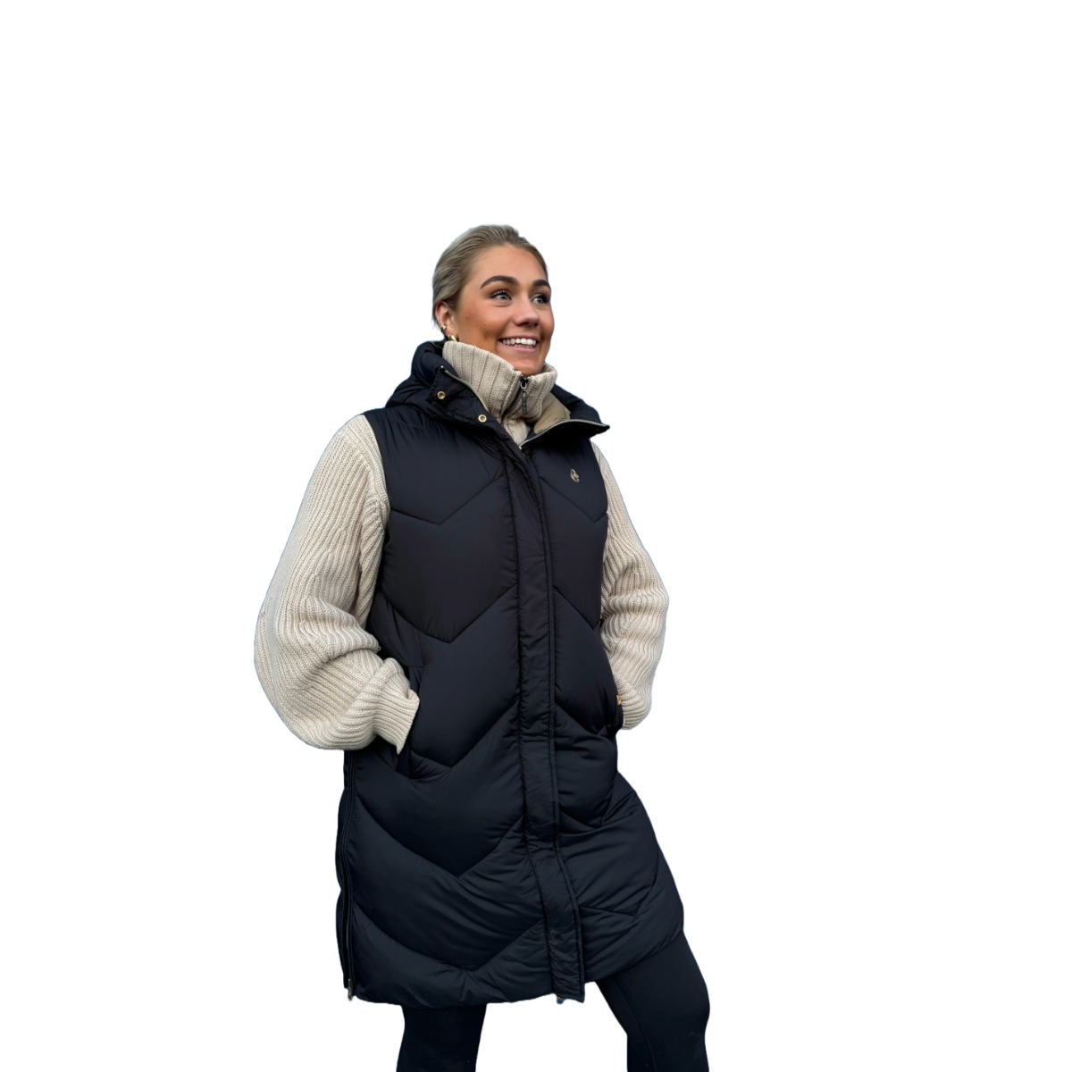 Conte Of Florence Gilet Ritter Vest Dame Nero, L