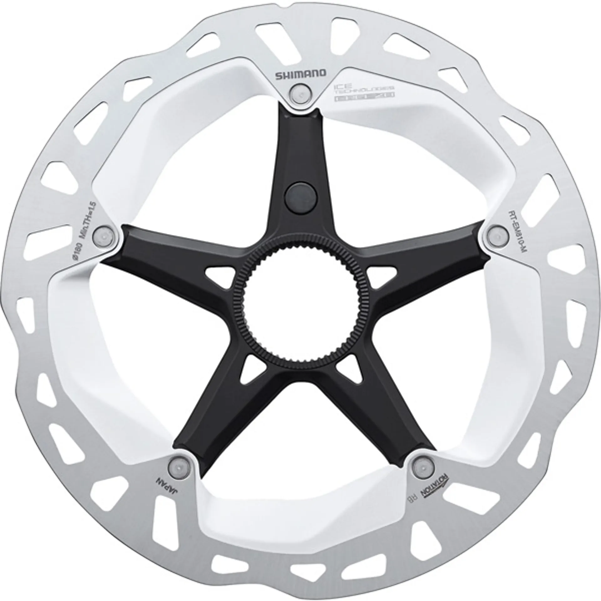 Shimano EM810 ICE TECH FREEZA Bremseskive m/Magnet | 203mm | Center Lock Black