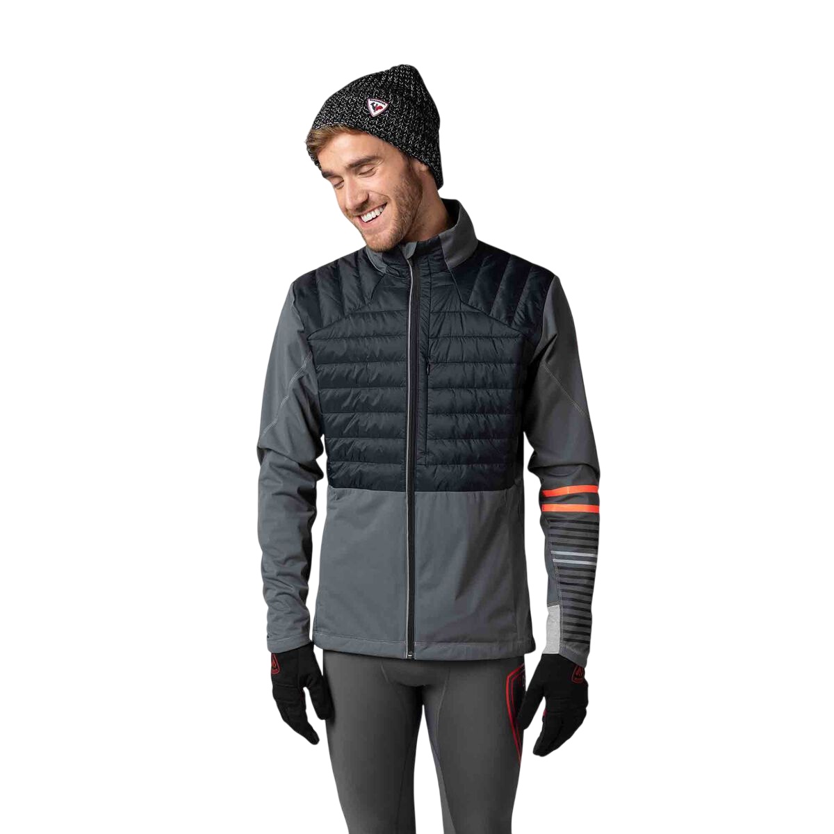 Rossignol Poursuite Warm Skijakke Herre Onyx Grey, XL