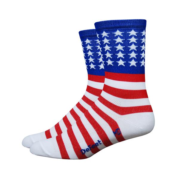 Defeet Aireator 5" Sykkelsokk Usa, XL