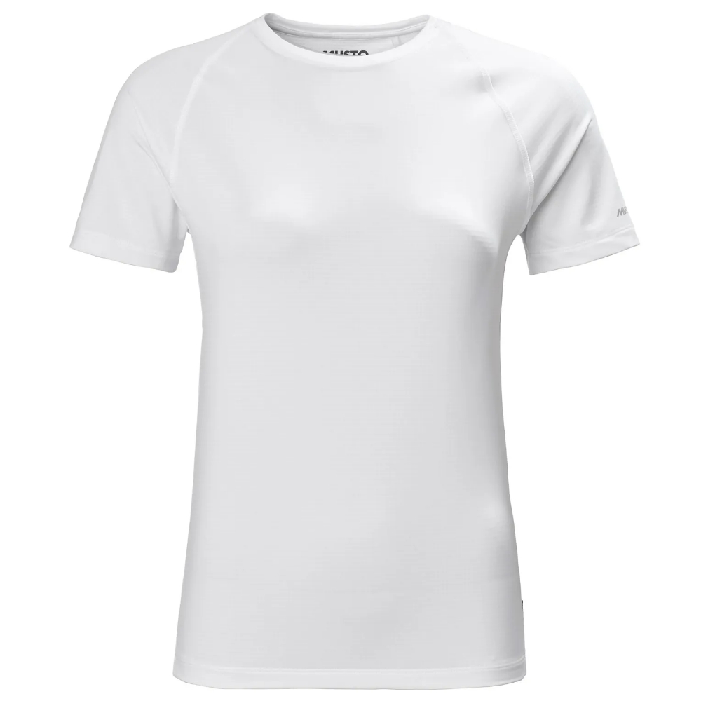 Musto Evolution Sunblock Short Sleeve Tee 2.0 Women's White, L/14