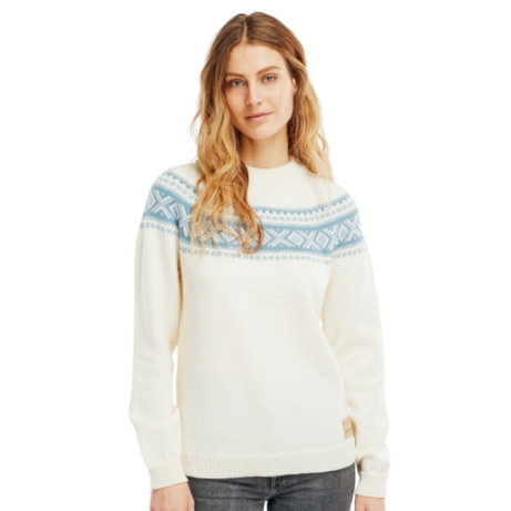 Dale Of Norway Vågsøy Ullgenser Dame Offwhite/Blueshadow, M