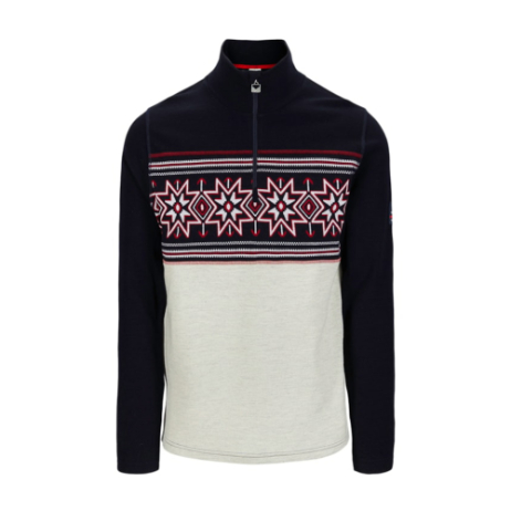 Dale Of Norway Tindefjell Basic Ullgenser Herre Navy/Offwhite/Raspberry, XL