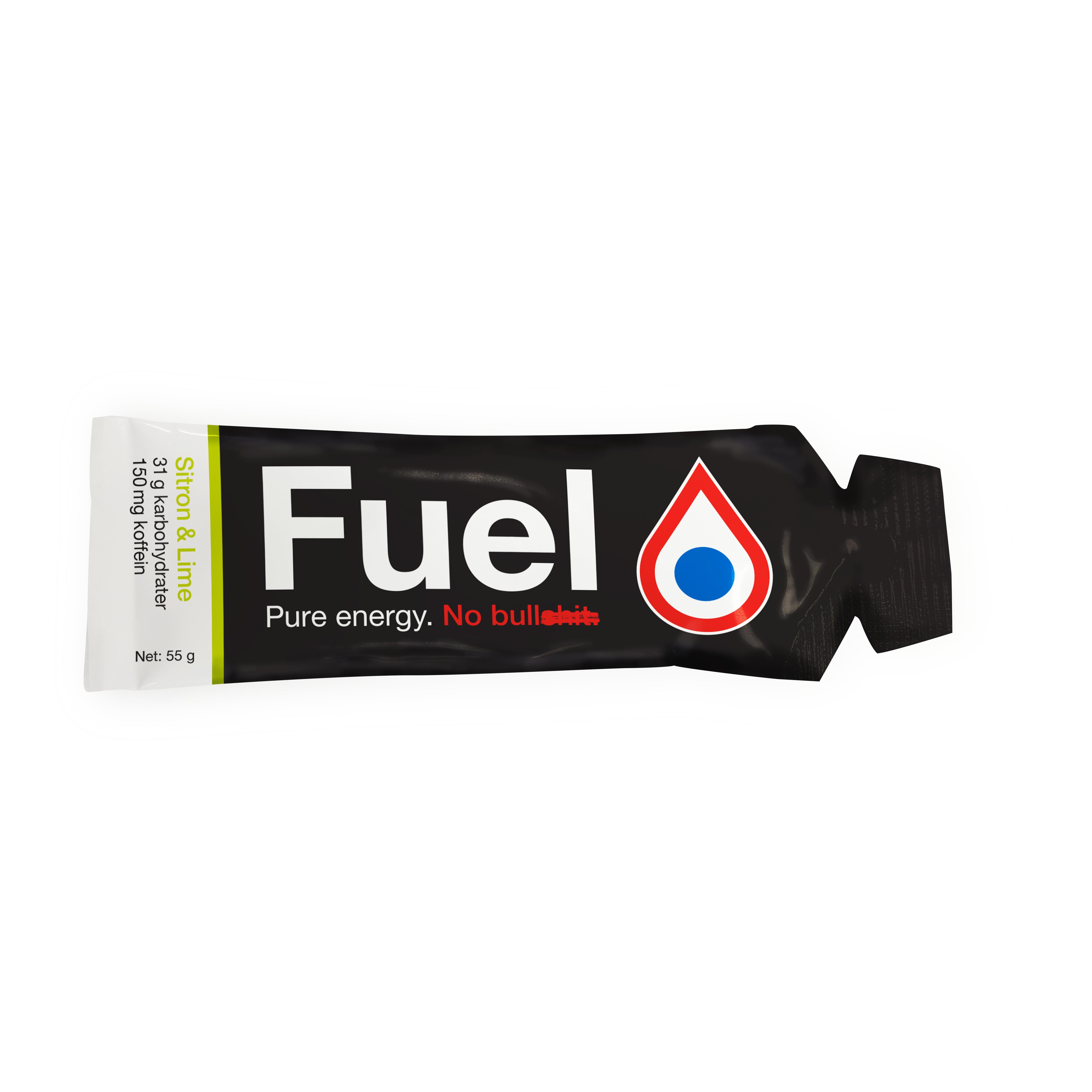Fuel Of Norway Energigel+ Koffein | Sitron & Lime | 55g Black, 55G