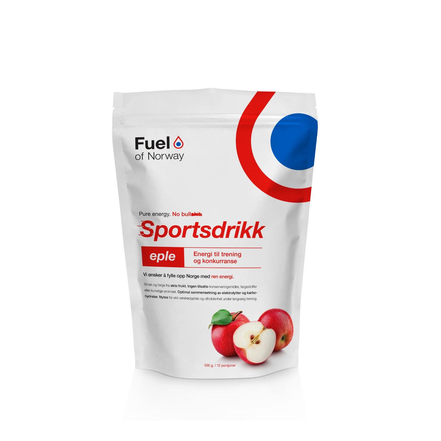 Fuel Of Norway Sportsdrikk | Eple | 500g White, 500G