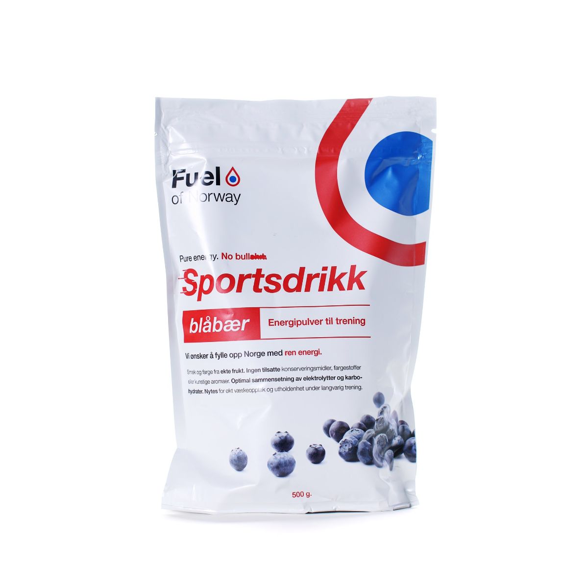 Fuel Of Norway Sportsdrikk | Blåbær | 500g White, 500G