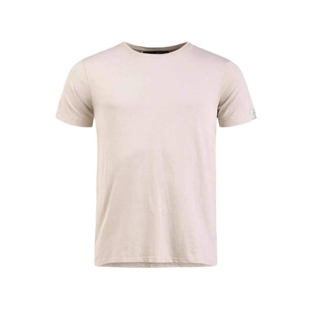 Pelle P Badge T-Skjorte Herre Macadamia Milk, M