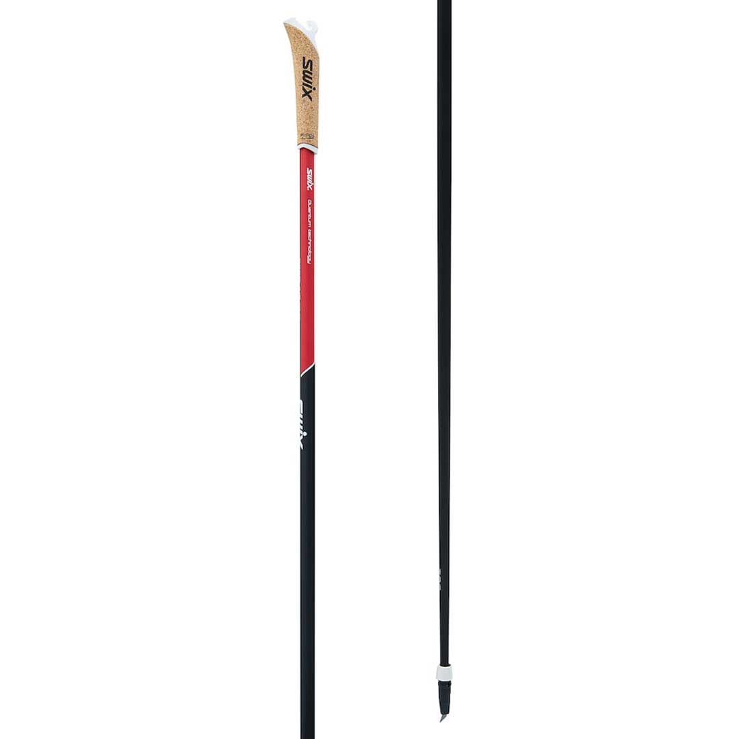 Swix 2023 Roadline One Rulleskistaver u/Stropper Black/Red, 1375
