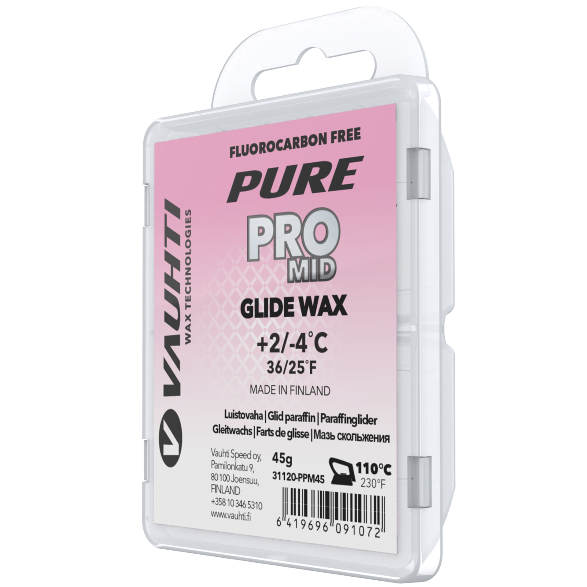 Vauhti Pure Pro Glide Mid Pink, 45G