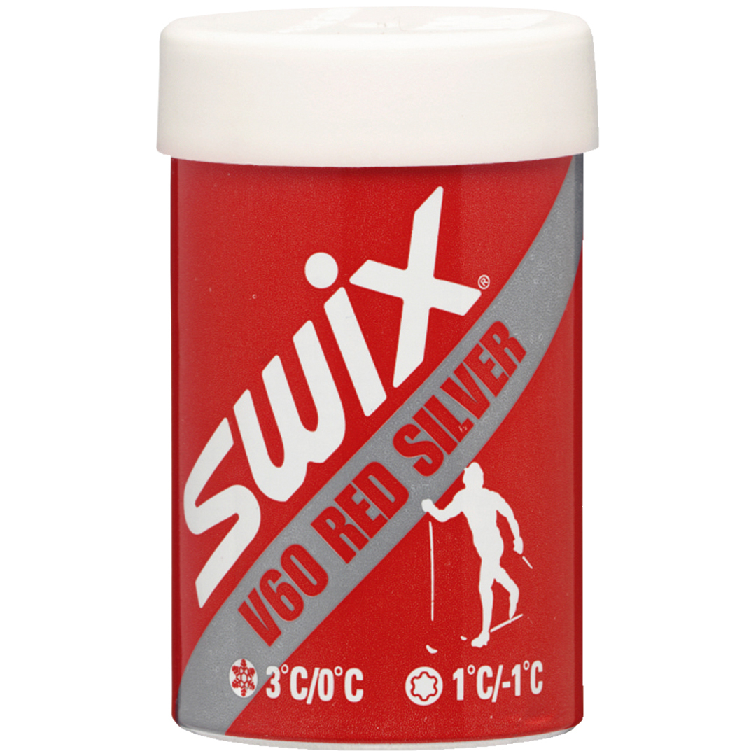 Swix V60 Rød/Sølv Festevoks | 0/+3°C | 45g Red/Silver