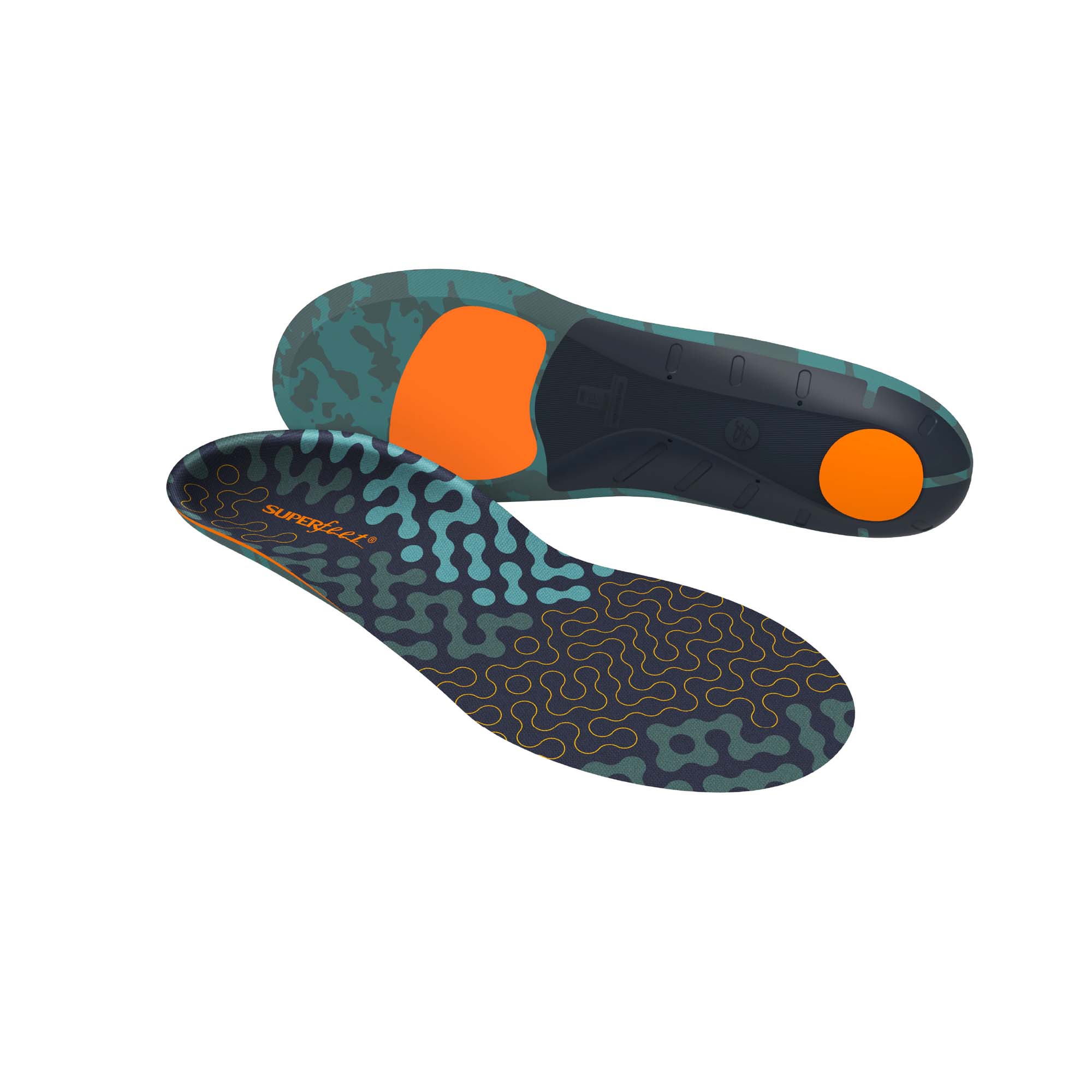 Superfeet Active Cushion High Arch Teal, F