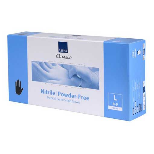 Abena Nitrilhansker uten pudder Black, L