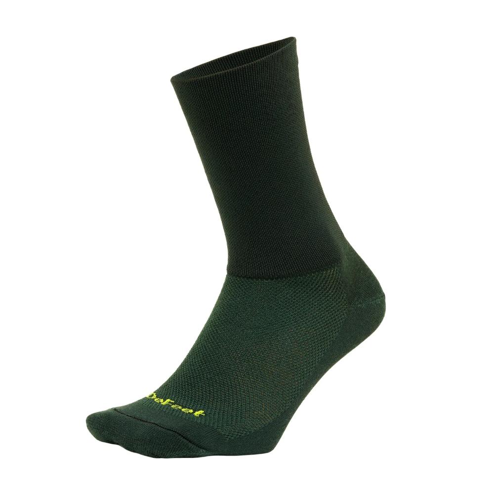 Defeet Aireator 6" D-Logo Sykkelsokk Forest Green, S
