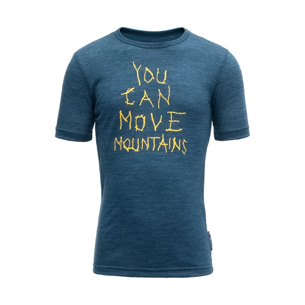 Devold Moving Mountain Kid Tee Subsea, 128/8 ÅR