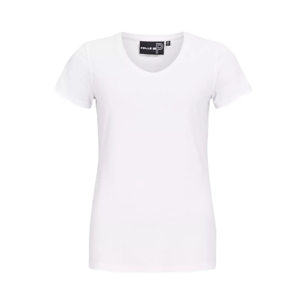 Pelle P Badge T-Skjorte Dame White, S
