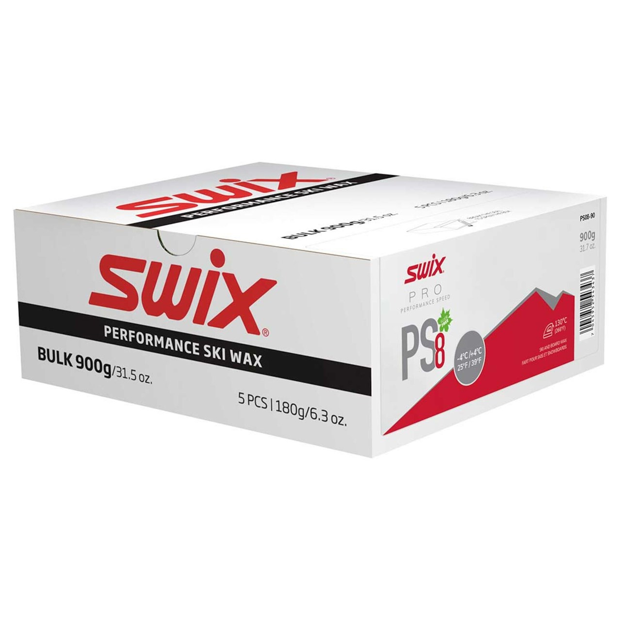 Swix PS8 Red -4°c/+4°c Red, 900 G