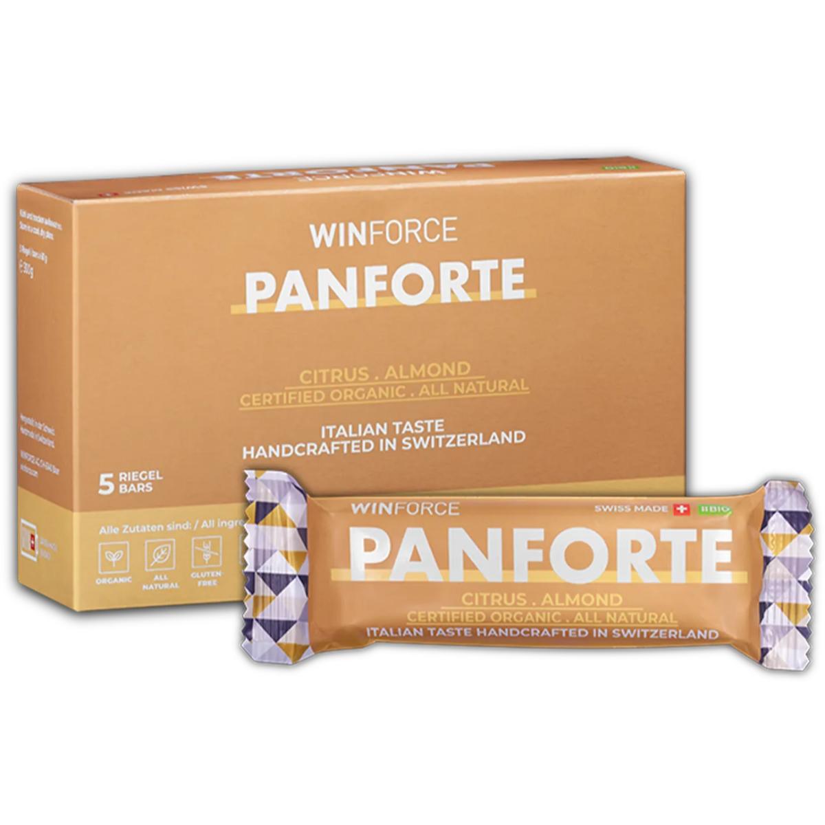 Winforce Panforte Energibar | Sitrus & Mandel | 5x60g Sitrus & Mandel, 5x60g