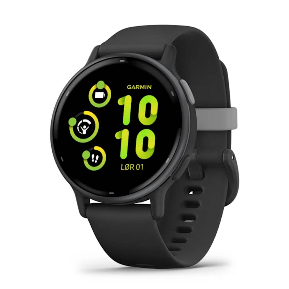 Garmin Vívoactive 5 Sportsklokke | Ø42.2mm | AMOLED-skjerm | Aluminiumsramme | Corning Gorilla Glass 3 Skifergrå Aluminiumsramme, Ø42.2mm | Ø125-19