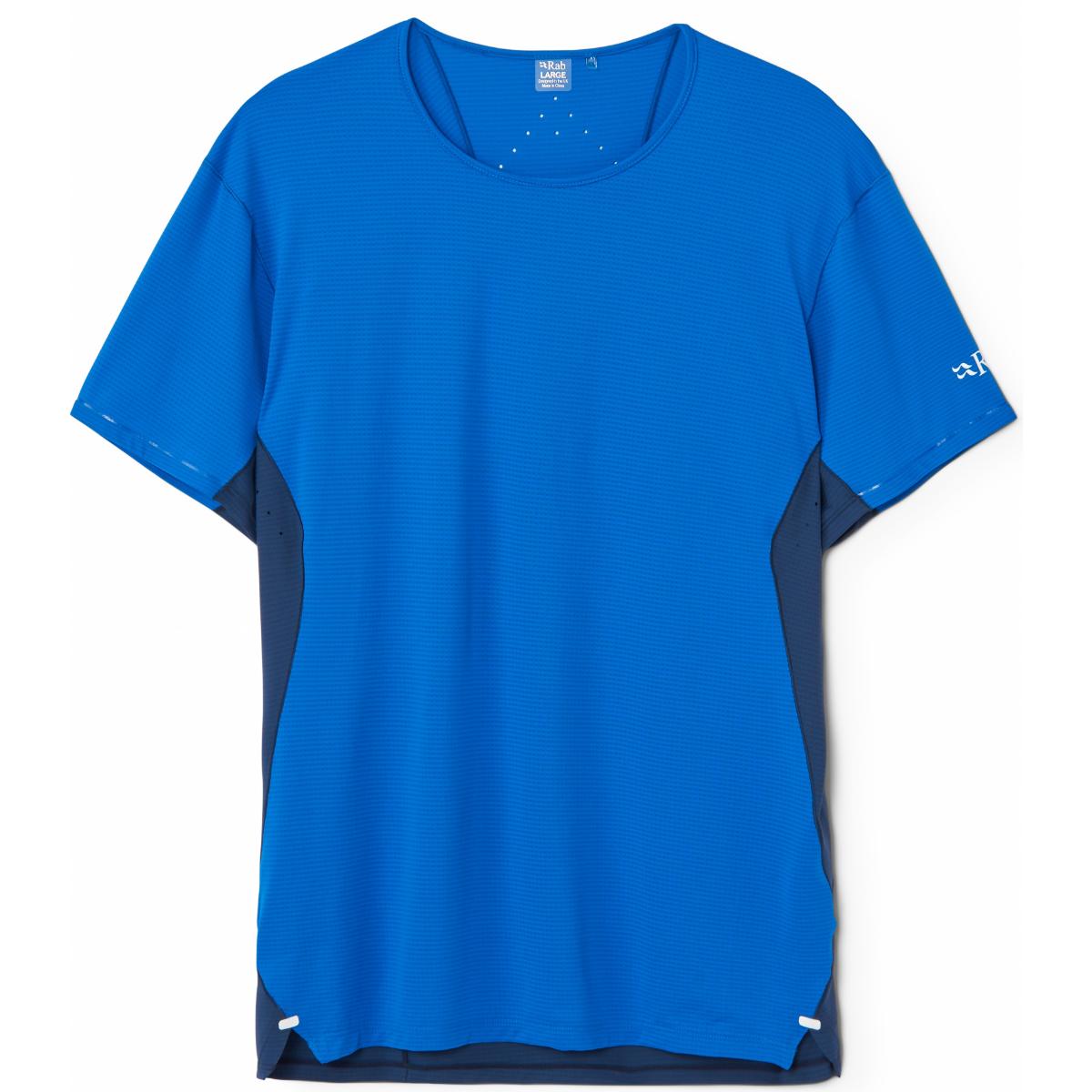 Rab Sonic Ultra Kortermet Løpetrøye Herre Maya Blue/Tempest Blue, XL