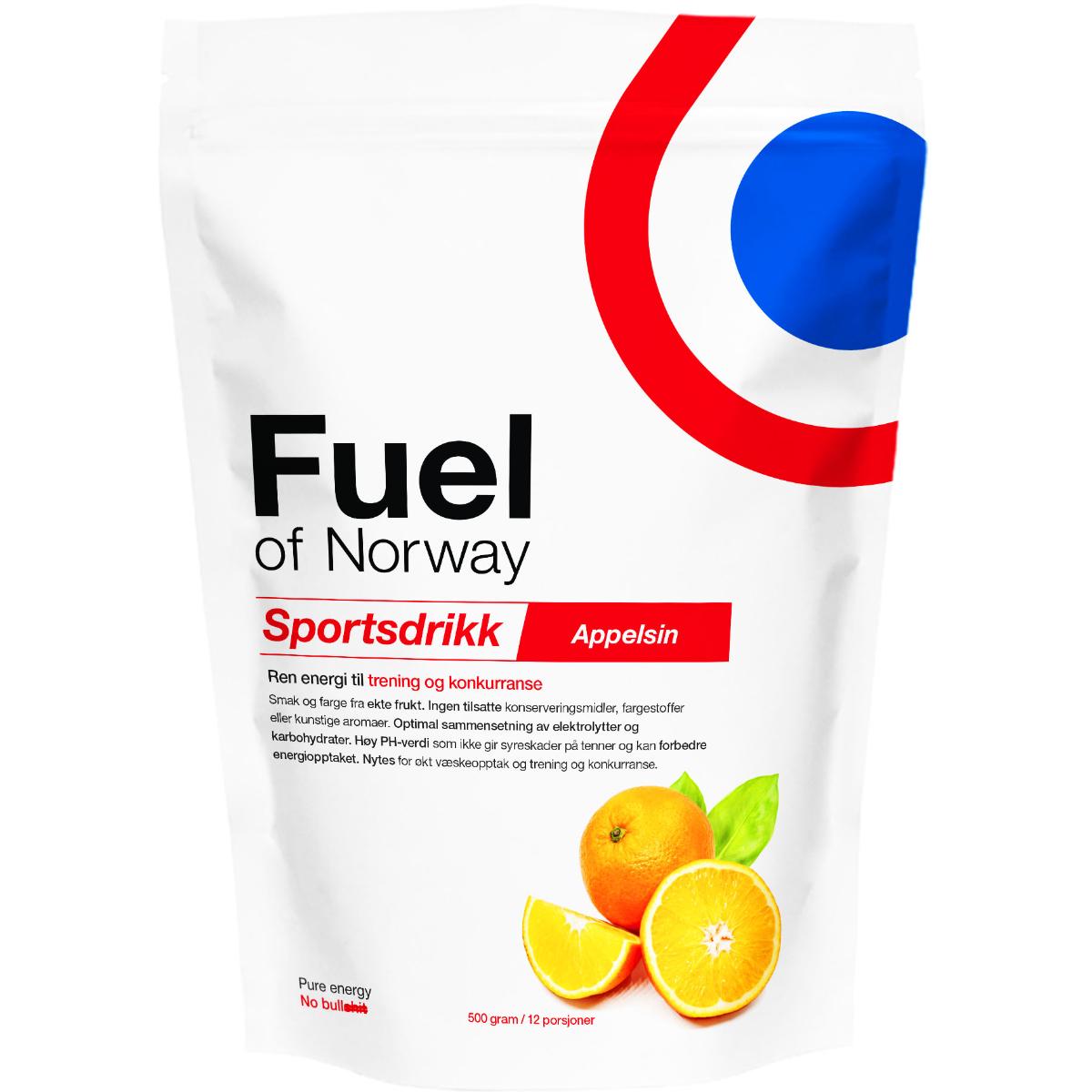 Fuel Of Norway Sportsdrikk | Appelsin | 500g Appelsin, 500G
