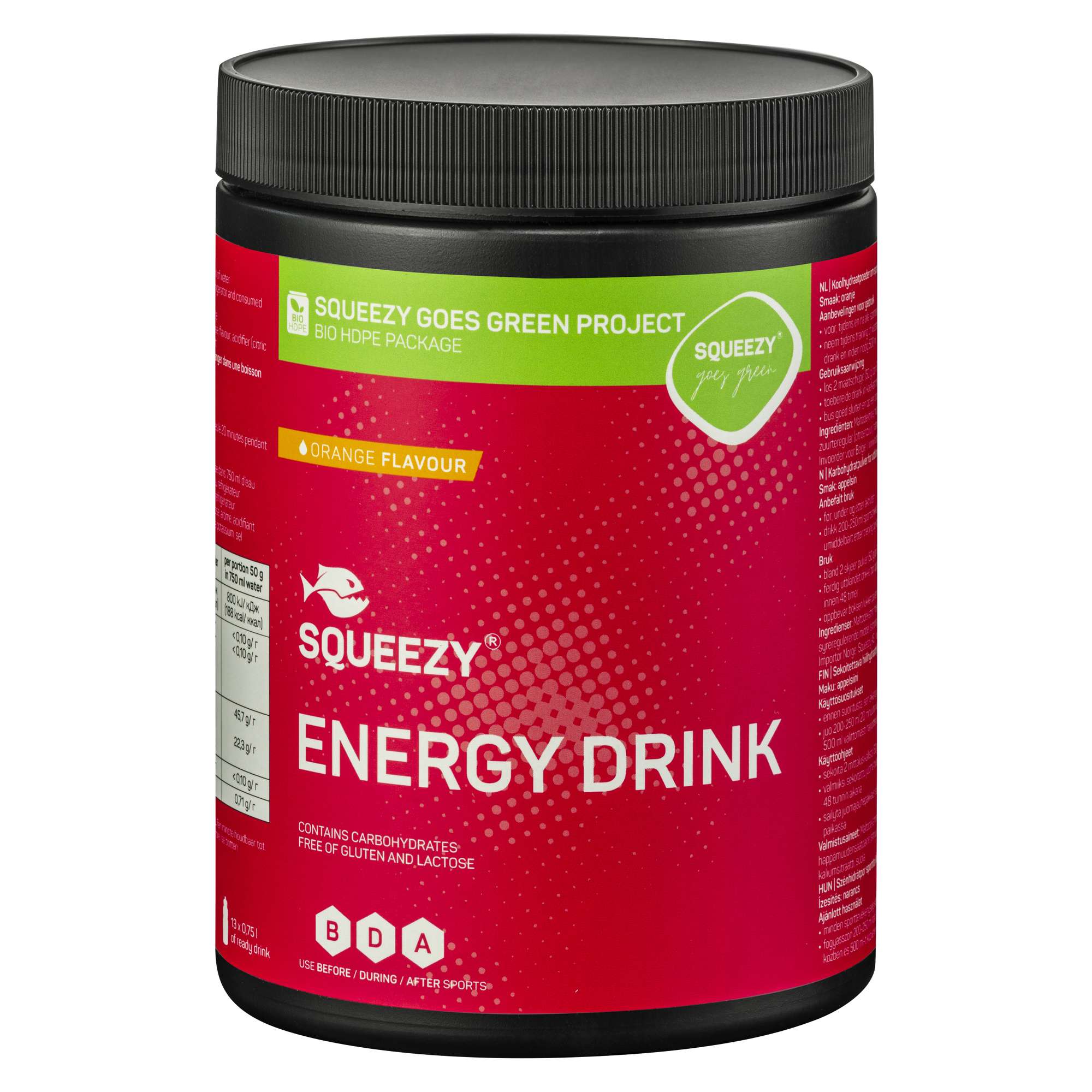 Squeezy Energy Drink | Appelsin | 650g Appelsin, 650g