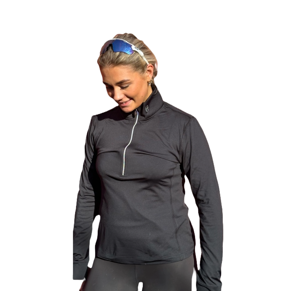 Conte Of Florence Kenashi Zip Fleecetrøye Dame Nero, S
