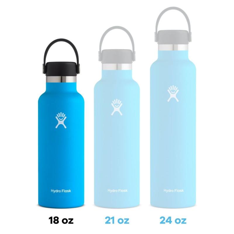 How big is the 18 oz hydro store flask